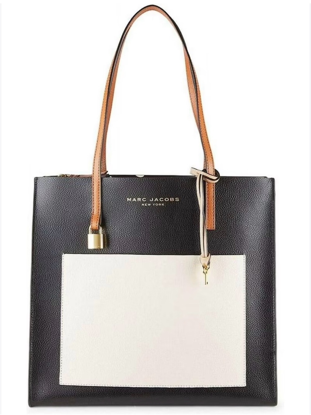 Marc Jacobs Color block Leather Tote Bag